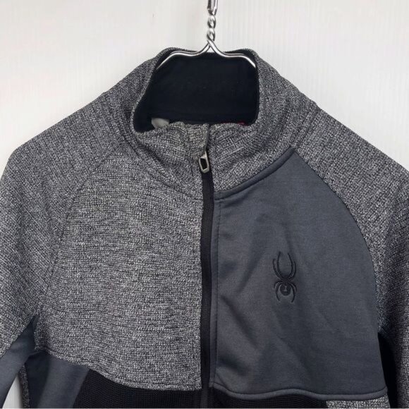 SPYDER Color-Block Full-Zip Gray jacket Small - Picture 8 of 9